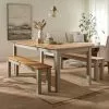 Dunelm Clifford Large Dining Bench Set