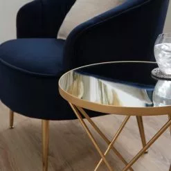 Dunelm Zoey Mirror Top Side Table - 30756924 alt01