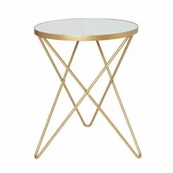 Dunelm Zoey Mirror Top Side Table - 30756924 alt02