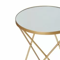 Dunelm Zoey Mirror Top Side Table - 30756924 alt03