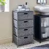 Dunelm Recycled Plastic Grey Rattan Drawer Tower 1 Dunelm Recycled Plastic Grey Rattan Drawer Tower - 30759023