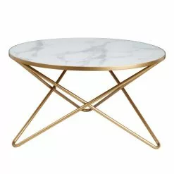 Dunelm Zoey White Marble Effect Coffee Table - 30764036 alt03