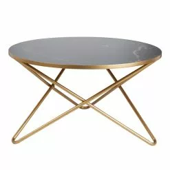 Dunelm Zoey Black Marble Effect Coffee Table - 30764037 alt03