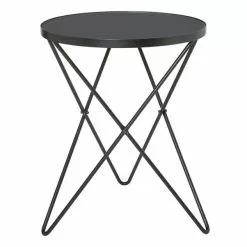 Dunelm Zoey Black Top Side Table - 30764038 alt02