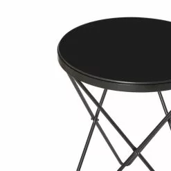 Dunelm Zoey Black Top Side Table - 30764038 alt03