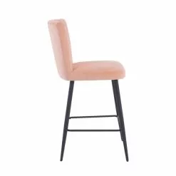 Dunelm Taylor Velvet Bar Stool - 30764837 alt03
