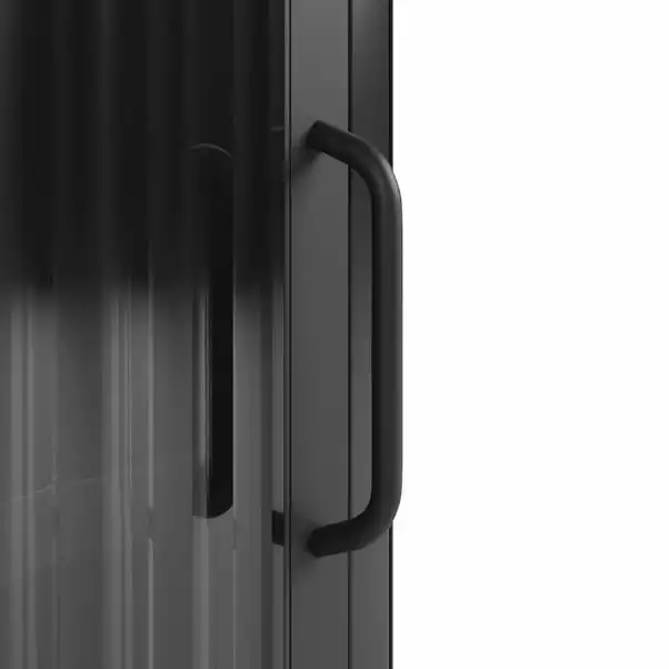 Dunelm Stannis Reeded Glass Single Door Cabinet 8 Dunelm Stannis Reeded Glass Single Door Cabinet - Image 6