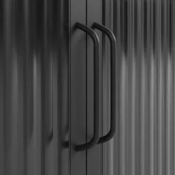 Dunelm Stannis Reeded Glass Double Door Wall Cabinet - 30765709 alt05