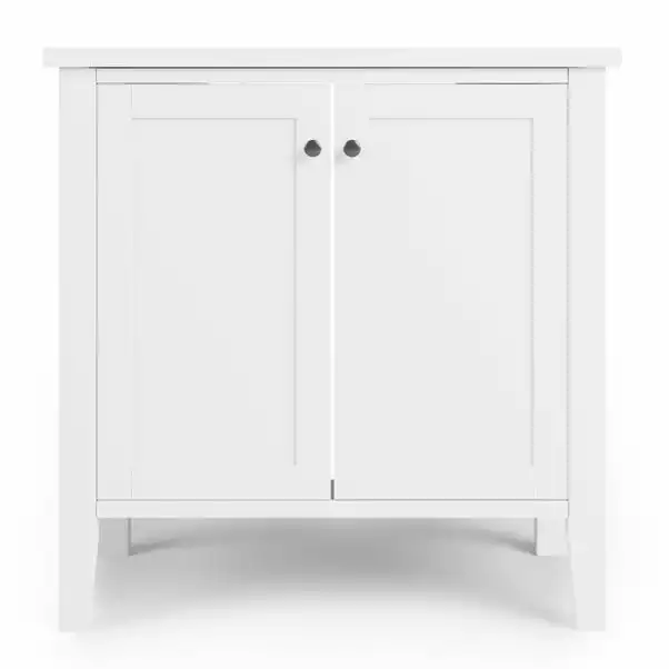 Dunelm Lynton White Compact Bathroom Under Sink Unit 5 Dunelm Lynton White Compact Bathroom Under Sink Unit - Image 3