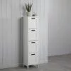 Dunelm Rimini White 4 Drawer Unit