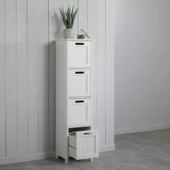 Dunelm Rimini White 4 Drawer Unit 10 Dunelm Rimini White 4 Drawer Unit - 30765731 alt02