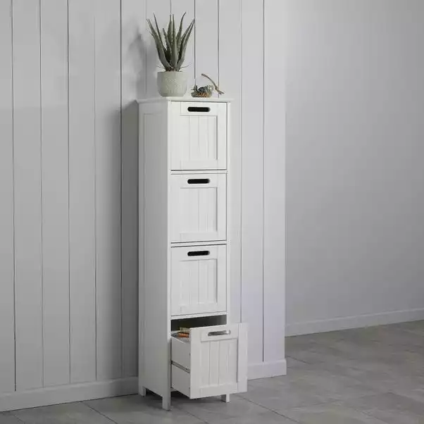 Dunelm Rimini White 4 Drawer Unit 5 Dunelm Rimini White 4 Drawer Unit - Image 3