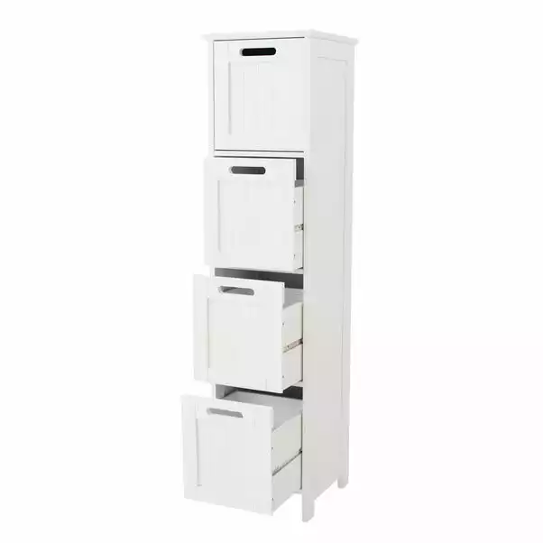 Dunelm Rimini White 4 Drawer Unit 8 Dunelm Rimini White 4 Drawer Unit - Image 6
