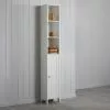 Dunelm Rimini White Tall Cabinet - 30765735