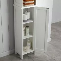 Dunelm Rimini White Tall Cabinet 11 Dunelm Rimini White Tall Cabinet - 30765735 alt03