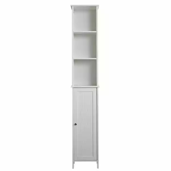 Dunelm Rimini White Tall Cabinet 8 Dunelm Rimini White Tall Cabinet - Image 6