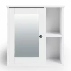 Dunelm Lynton White Compact Bathroom Wall Cabinet 10 Dunelm Lynton White Compact Bathroom Wall Cabinet - 30765922 alt02