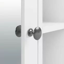 Dunelm Lynton White Compact Bathroom Wall Cabinet 13 Dunelm Lynton White Compact Bathroom Wall Cabinet - 30765922 alt05