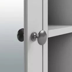 Dunelm Lynton Grey Compact Bathroom Wall Cabinet - 30765923 alt05