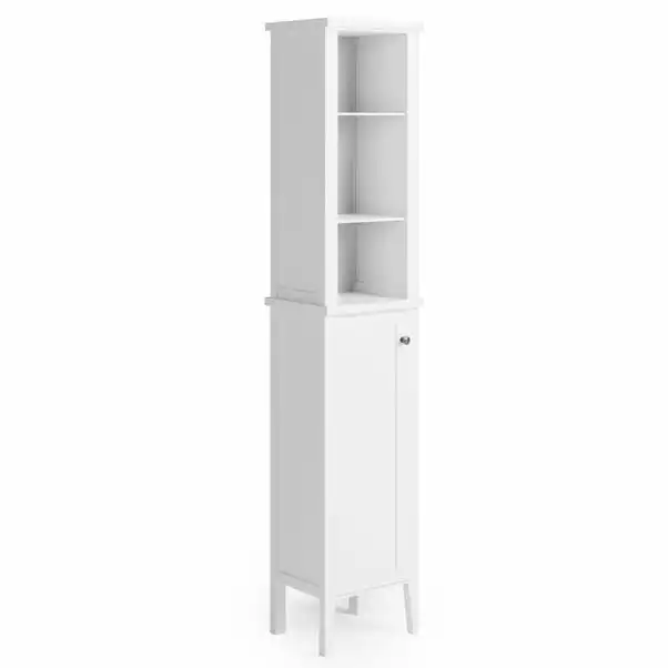 Dunelm Lynton White Compact Bathroom Tall Unit 4 Dunelm Lynton White Compact Bathroom Tall Unit - Image 2