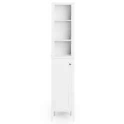 Dunelm Lynton White Compact Bathroom Tall Unit 9 Dunelm Lynton White Compact Bathroom Tall Unit - 30765926 alt02