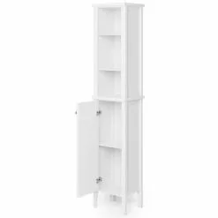Dunelm Lynton White Compact Bathroom Tall Unit 11 Dunelm Lynton White Compact Bathroom Tall Unit - 30765926 alt04