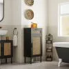Dunelm Winslow Medium Cabinet Black Rattan 1 Dunelm Winslow Medium Cabinet Black Rattan - 30766710