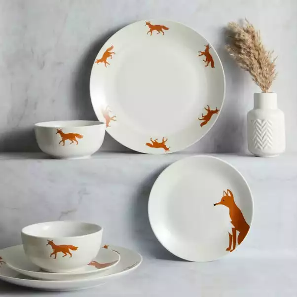 Dunelm Fergus Fox 12 Piece Dinner Set 3 Dunelm Fergus Fox 12 Piece Dinner Set