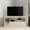 Dunelm Larson Corner TV Unit White 2 Dunelm Larson Corner TV Unit White - 30768488