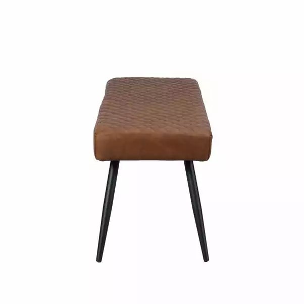 Dunelm Montreal Faux Leather Dining Bench 6 Dunelm Montreal Faux Leather Dining Bench - Image 4