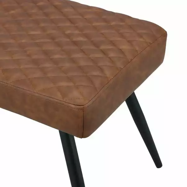 Dunelm Montreal Faux Leather Dining Bench 7 Dunelm Montreal Faux Leather Dining Bench - Image 5