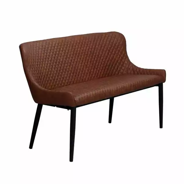 Dunelm Montreal Large Faux Leather Dining Bench Seat 4 Dunelm Montreal Large Faux Leather Dining Bench Seat - Image 2