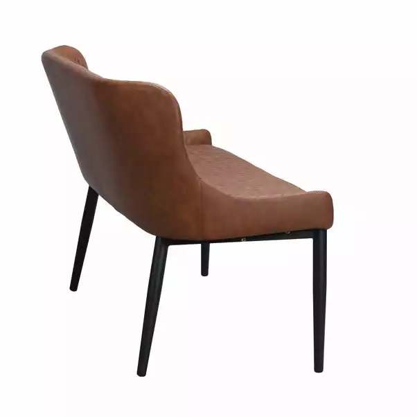 Dunelm Montreal Large Faux Leather Dining Bench Seat 7 Dunelm Montreal Large Faux Leather Dining Bench Seat - Image 5