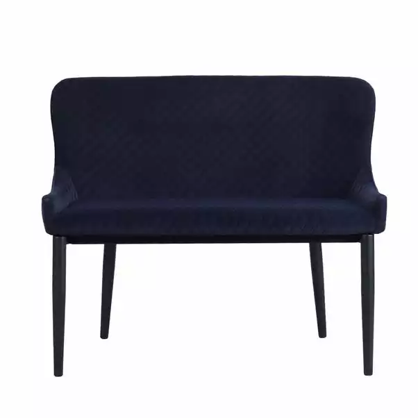 Dunelm Montreal Small Velvet Dining Bench Seat 3 Dunelm Montreal Small Velvet Dining Bench Seat