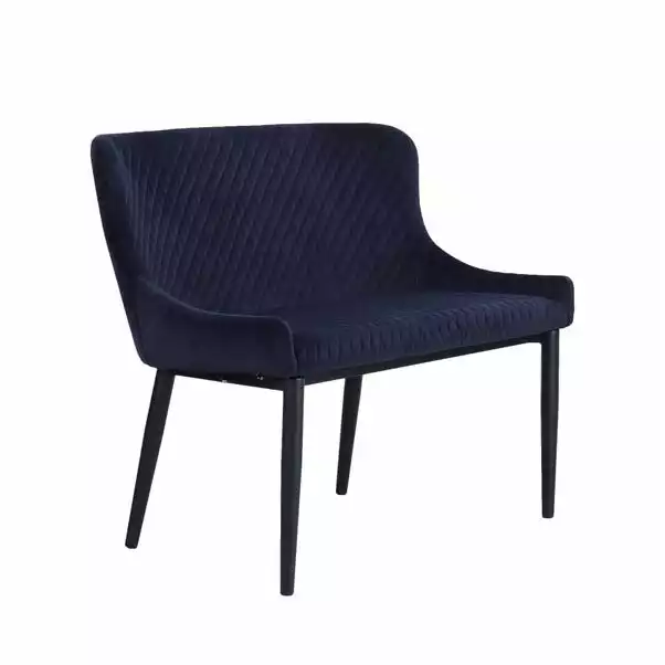 Dunelm Montreal Small Velvet Dining Bench Seat 4 Dunelm Montreal Small Velvet Dining Bench Seat - Image 2