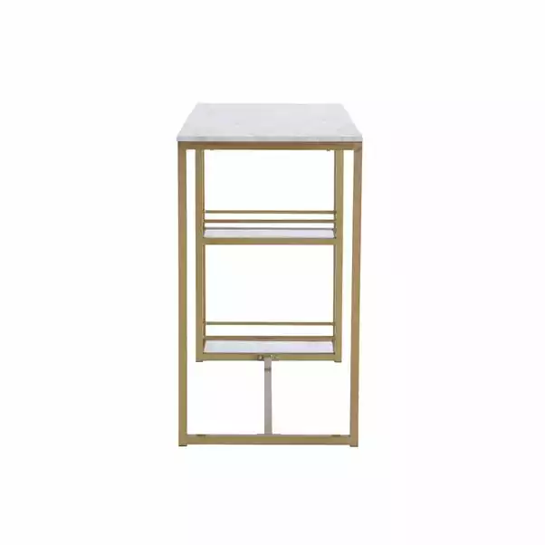 Dunelm Kendall Bar Table White Faux Marble 6 Dunelm Kendall Bar Table White Faux Marble - Image 4
