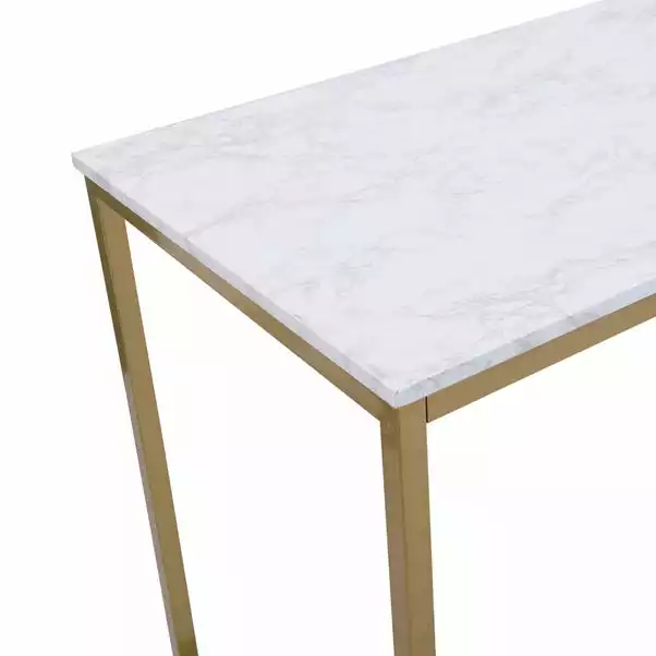 Dunelm Kendall Bar Table White Faux Marble 7 Dunelm Kendall Bar Table White Faux Marble - Image 5