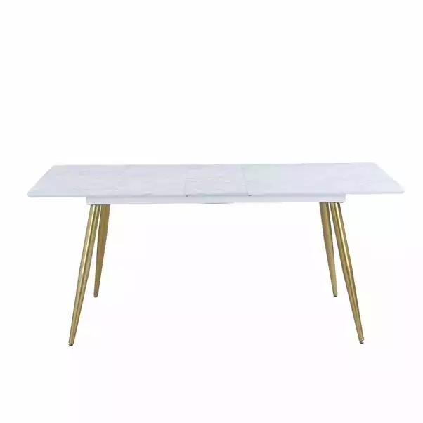 Dunelm Kendall Marble Effect Extending Dining Table 5 Dunelm Kendall Marble Effect Extending Dining Table - Image 3