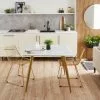 Dunelm Kendall Marble Effect Square Dining Table
