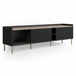 Dunelm Georgi Extra Wide TV Unit Black 12 Dunelm Georgi Extra Wide TV Unit Black - 30769272 alt04