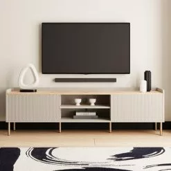 Dunelm Georgi Extra Wide TV Unit Natural