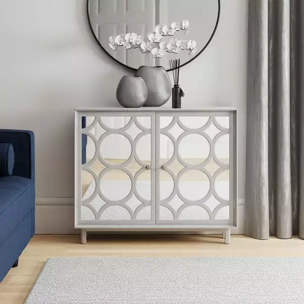 Dunelm Delphi Grey Small Slim Cabinet 3 Dunelm Delphi Grey Small Slim Cabinet