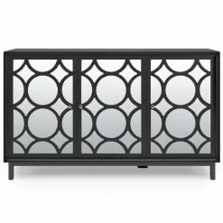 Dunelm Delphi Large Black Sideboard - 30775964 alt02
