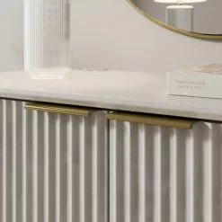 Dunelm Neena Small Sideboard, White Wash Acacia Wood - 30781310 alt04