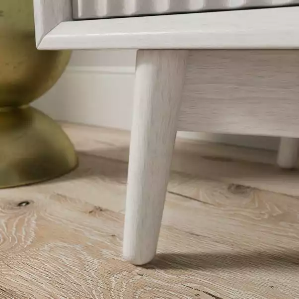 Dunelm Neena TV Unit, White Wash Acacia Wood 8 Dunelm Neena TV Unit, White Wash Acacia Wood - Image 6