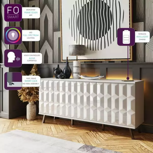 Frank Olsen Furniture Elevate SMART LED Sideboard 4 Frank Olsen Furniture Elevate SMART LED Sideboard - Image 2