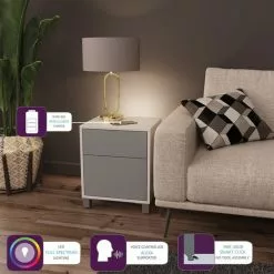 Frank Olsen Furniture LED Smart Click 1 Door & 1 Door Lamp Table 10 Frank Olsen Furniture LED Smart Click 1 Door & 1 Door Lamp Table - 30792868 alt02