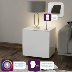 Frank Olsen Furniture Intel LED 1 Door Lamp Table 9 Frank Olsen Furniture Intel LED 1 Door Lamp Table - 30793107 alt01