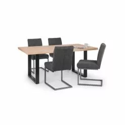 Julian Bowen Berwick Rectangular Dining Table Oak 13 Julian Bowen Berwick Rectangular Dining Table Oak - 30794140 alt05