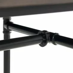 Julian Bowen Carnegie Rectangular Dining Table Mocha Elm - 30794170 alt02